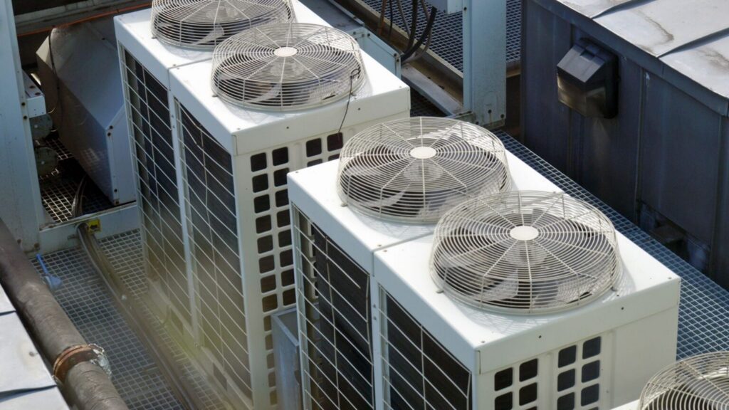 Commercial rooftop HVAC units