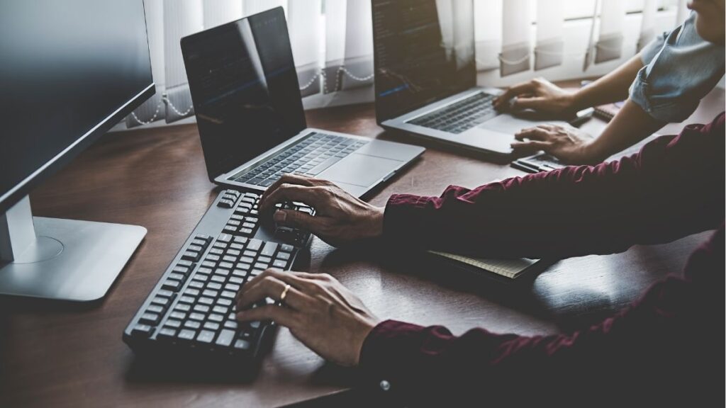 People Working On Computers